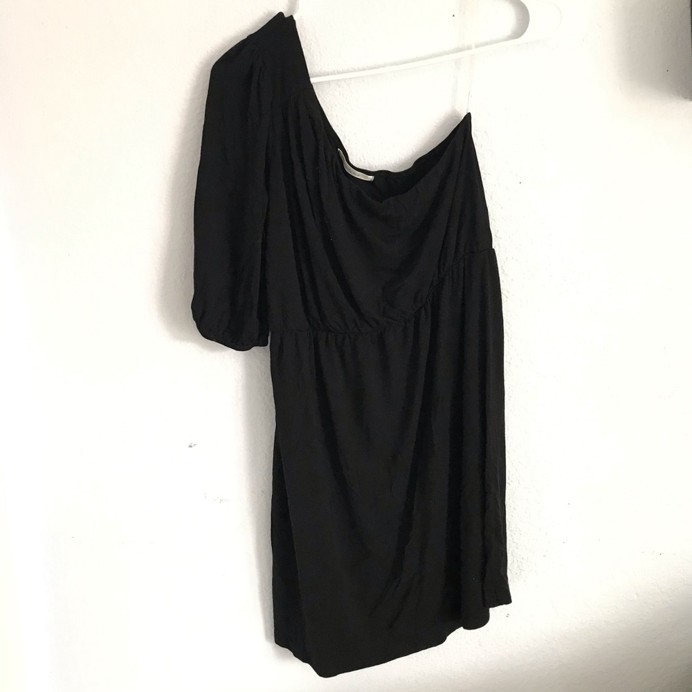 [Color Me Red] L black one shouldered dress